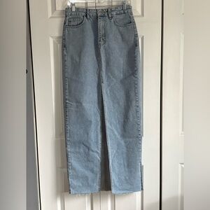 Light Blue Denim Pencil Skirt